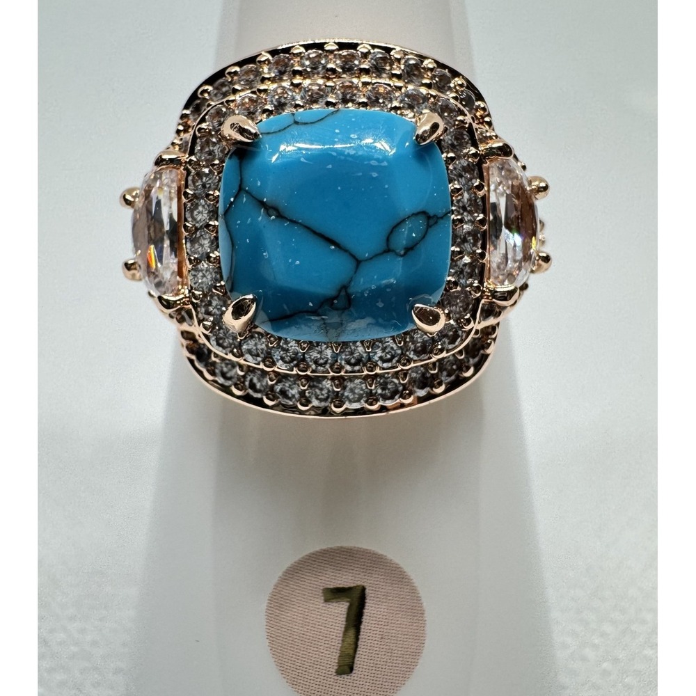 Size 7 Bomb Party December Ring - RG95084 Say Less, Wear More - Rose Gold Plated
